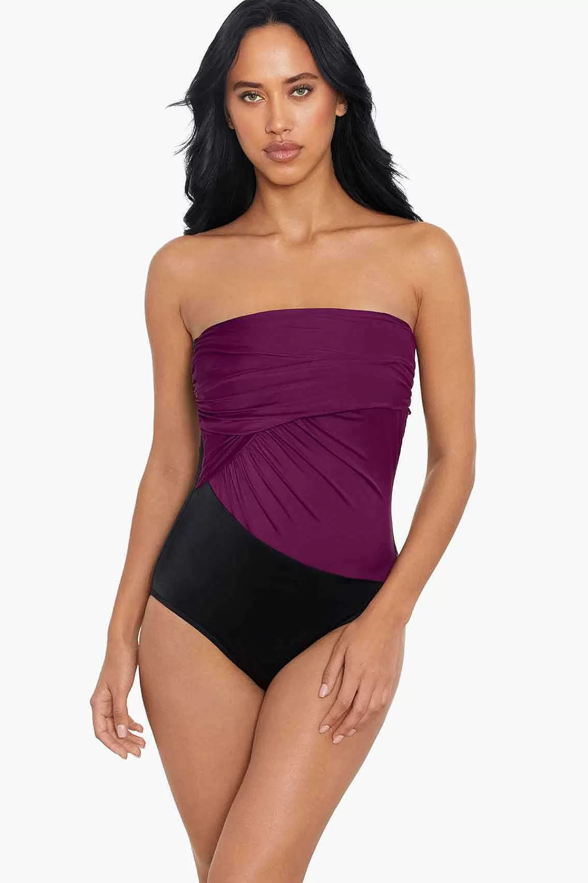Cheap Colorblock Godin Badpak Uit Een Stuk Vrouwen Bandeau
