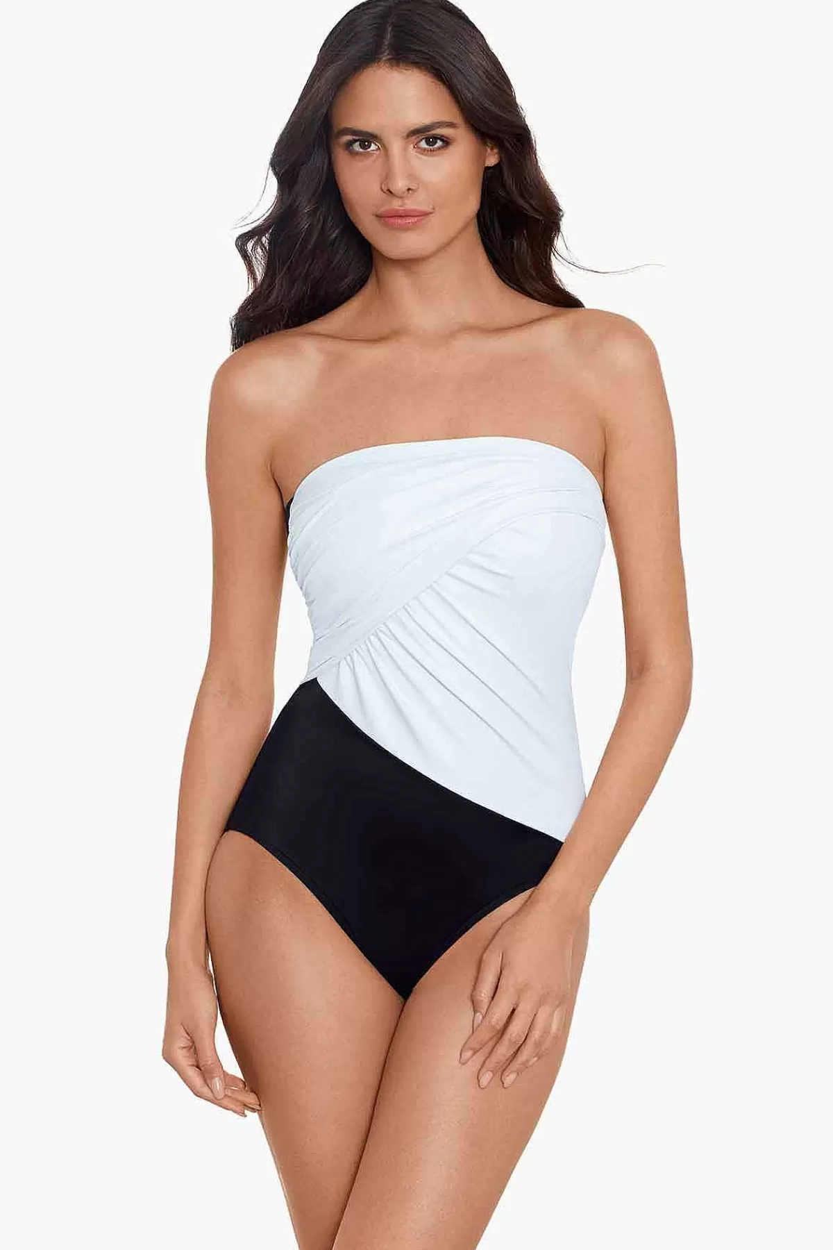 Cheap Colorblock Godin Badpak Uit Een Stuk Vrouwen Bandeau
