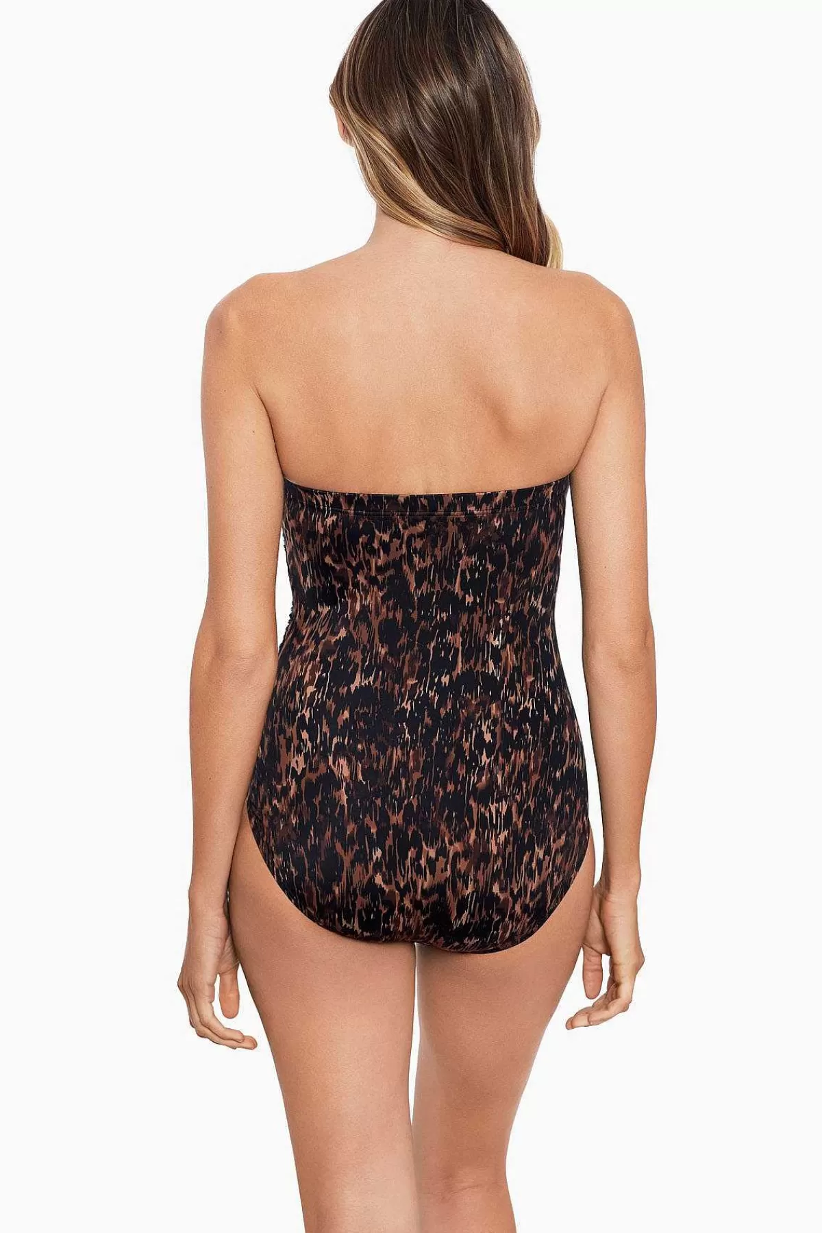 Hot Lange Torso Ongetemd Avanti Bandeau Badpak Uit Een Stuk Vrouwen Bandeau